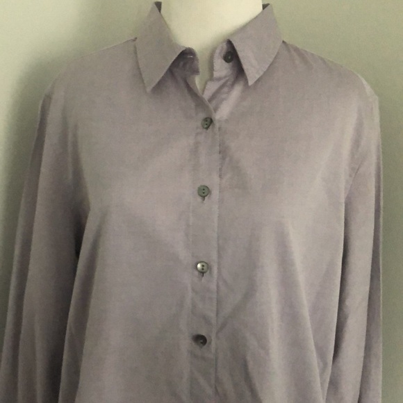 J. Jill Tops J Jill Lavender Button Down Shirt Size Medium Poshmark
